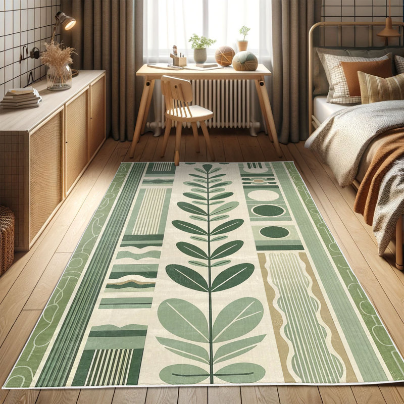 Machine Printed 152cm X 76cm Area Rug