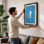 Skeleton Key Minimalist - Framed Print-601010390-601010394