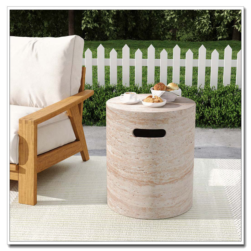 Outdoor Concrete Side Table