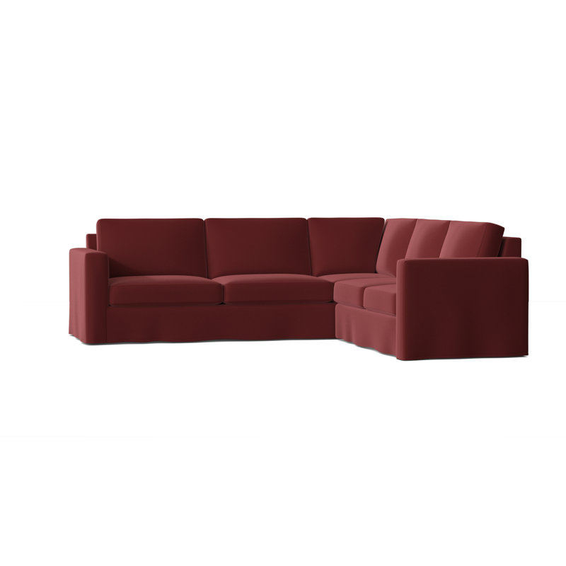 Bewley Upholstered L-Shaped Sectional, Black, Right Hand Facing, Penelope Golden