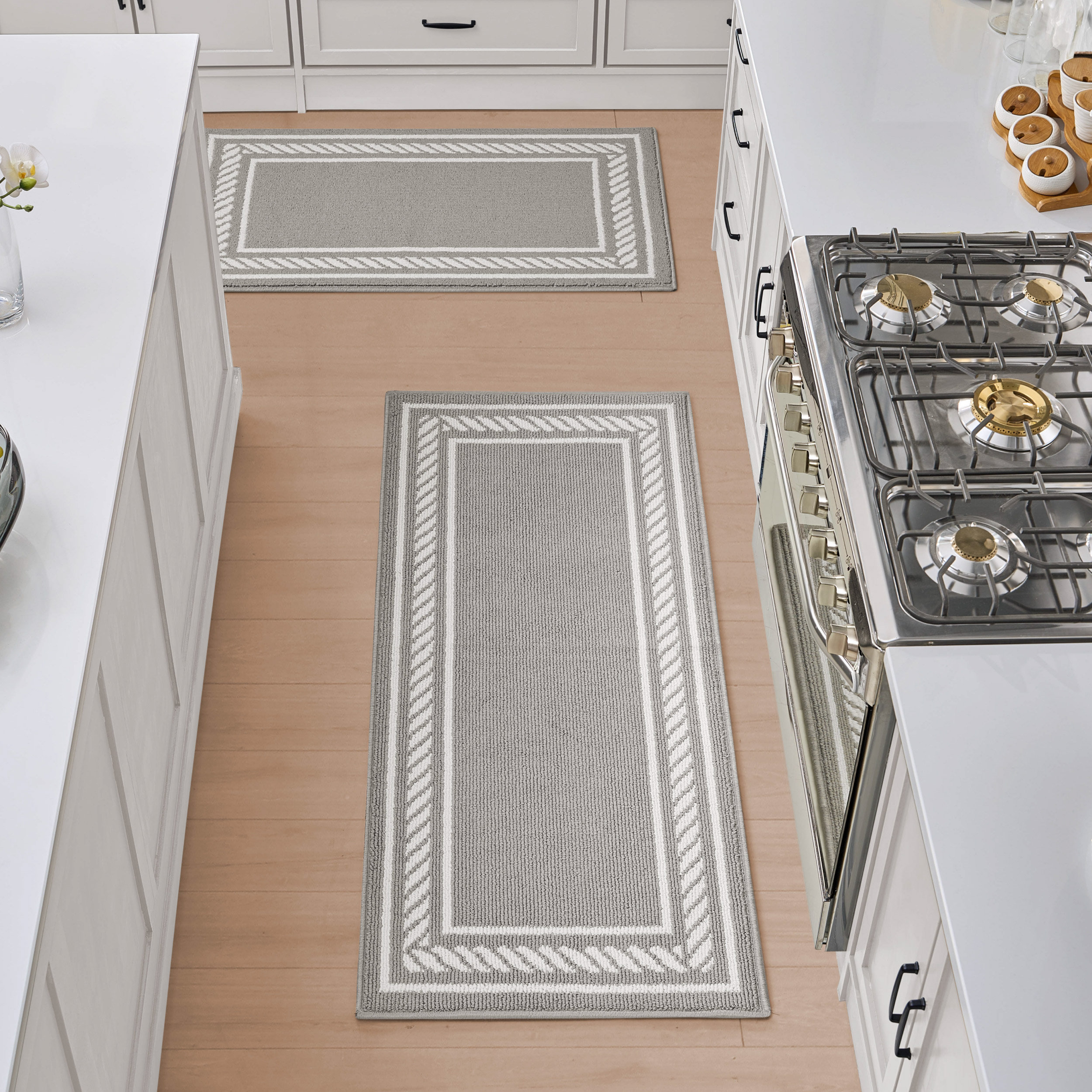 Nautica Rope Border All Loop Tufted 2-Piece Rug Sets | Wayfair