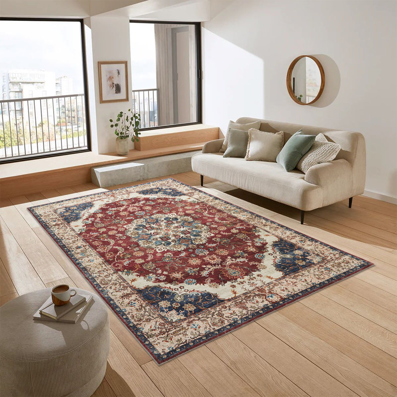 Oriental Machine Tufted Shag Area Rug, Rectangle 40 x 60 cm