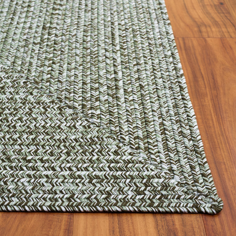 Braided 260 Hand Woven Performance Machine Washable No Pattern Rug, Square 5'