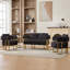 Teddy fleece 2-seater Sofa, Metal Frame-1010295172
