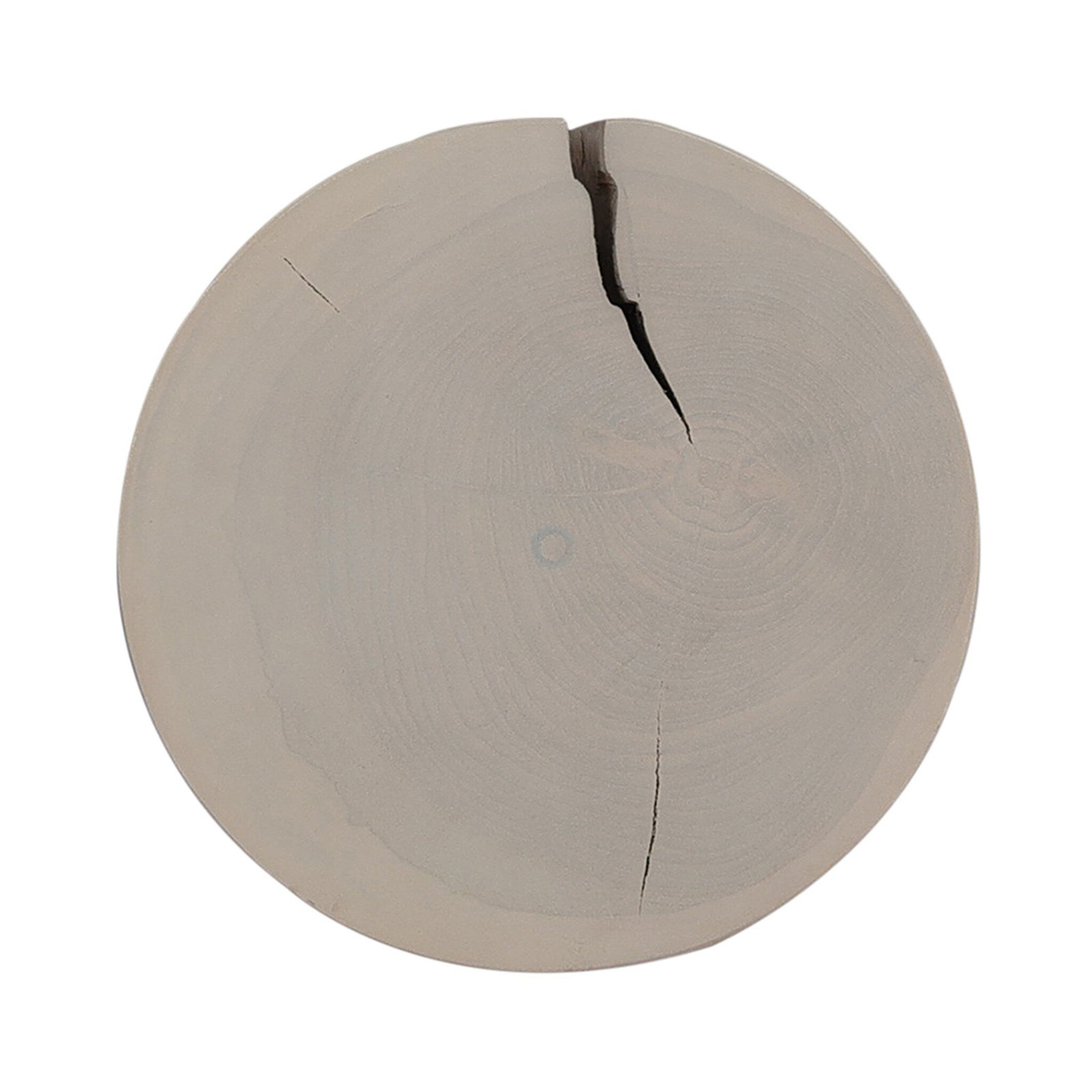 Lecce 13'' Teak Outdoor Side Table, Ivory Teak
