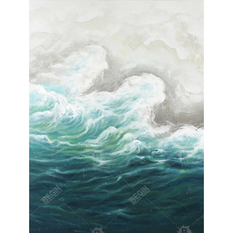Toile grise bord de mer | Élégante décoration intérieure