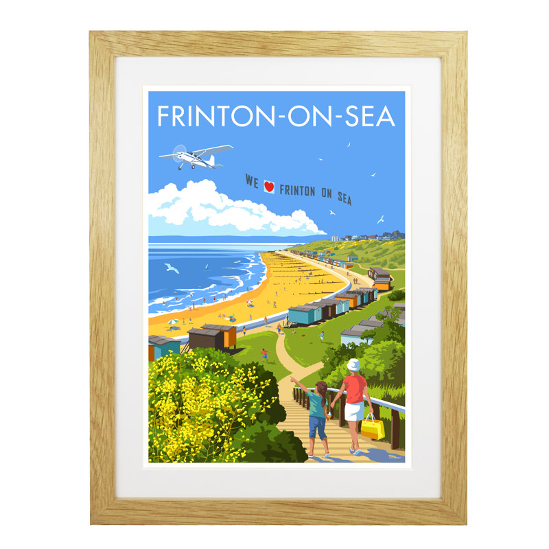 Frinton-on-Sea by Stephen Millership - Print, Oak, 43.5cm H x 33.5cm W x 2.2cm D