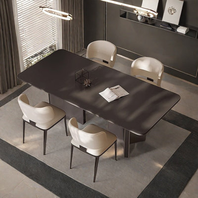 Light modern simple rectangular rock table