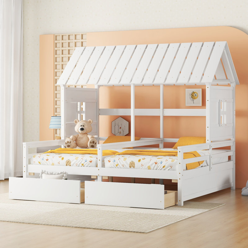 Lits plateforme simple, Blanc