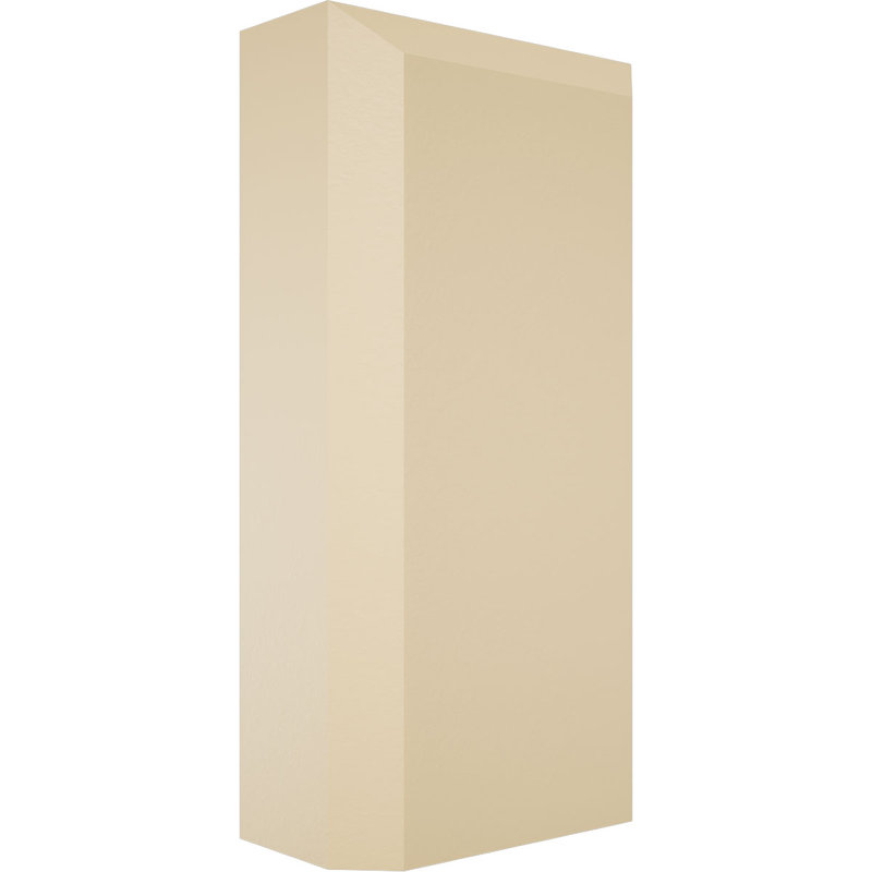 Foster Plinth Block with Beveled Edge (4-Pack), 4" H x 2" W x 1" D