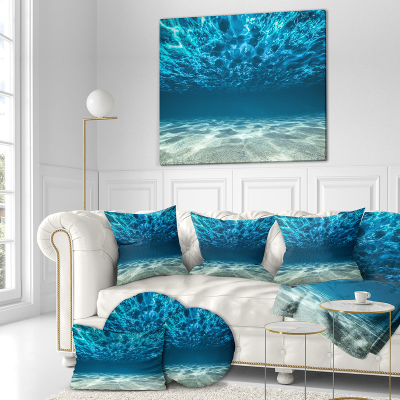 «Ocean Bottom Beneath the Surface», reproduction d'art mural sur toile, H 30 po x l 40 po, Toile tendue, Sans cadre