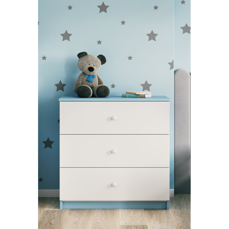 Cicero Kids 3 - Drawer Chest, Blue