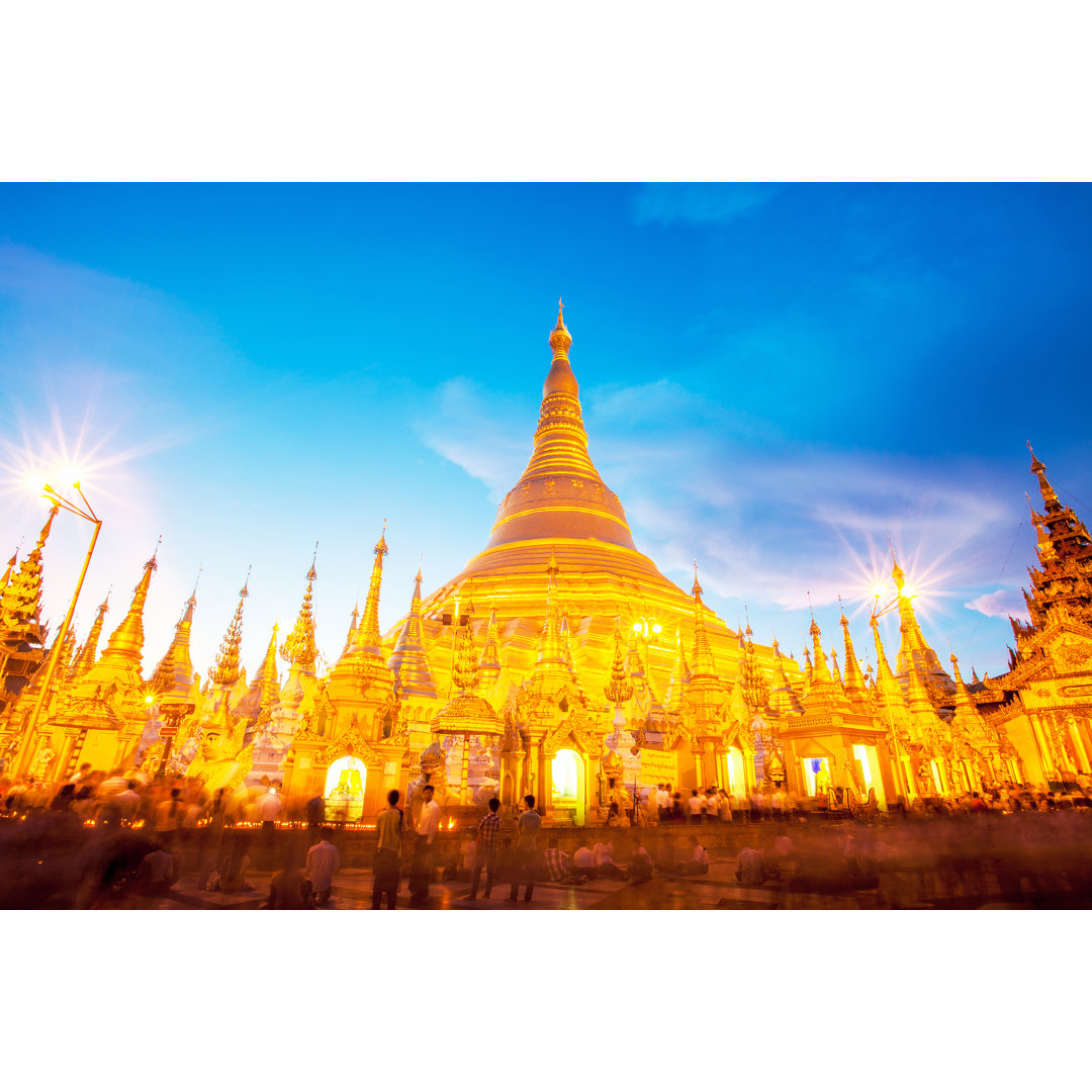 Shwedagon Pagoda In Yagon, Myanmar