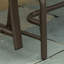 Herrman 2 Seats Garden Glider Bench with Glass Top Centre Table Brown/Grey
