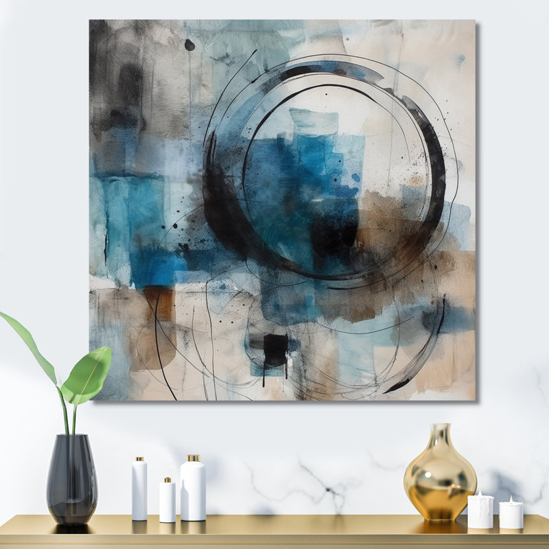 Callicoat Geometric Serenity I, reproduction d'art sur toile, H 16 po x l 16 po x P 1 po, Toile tendue