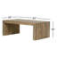 Modern 42" Coffee Table-Stone