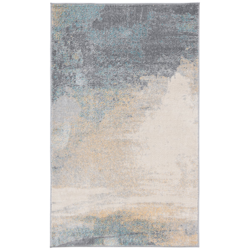 Tiberius Abstract Area Rug, Rectangle 61 x 122 cm