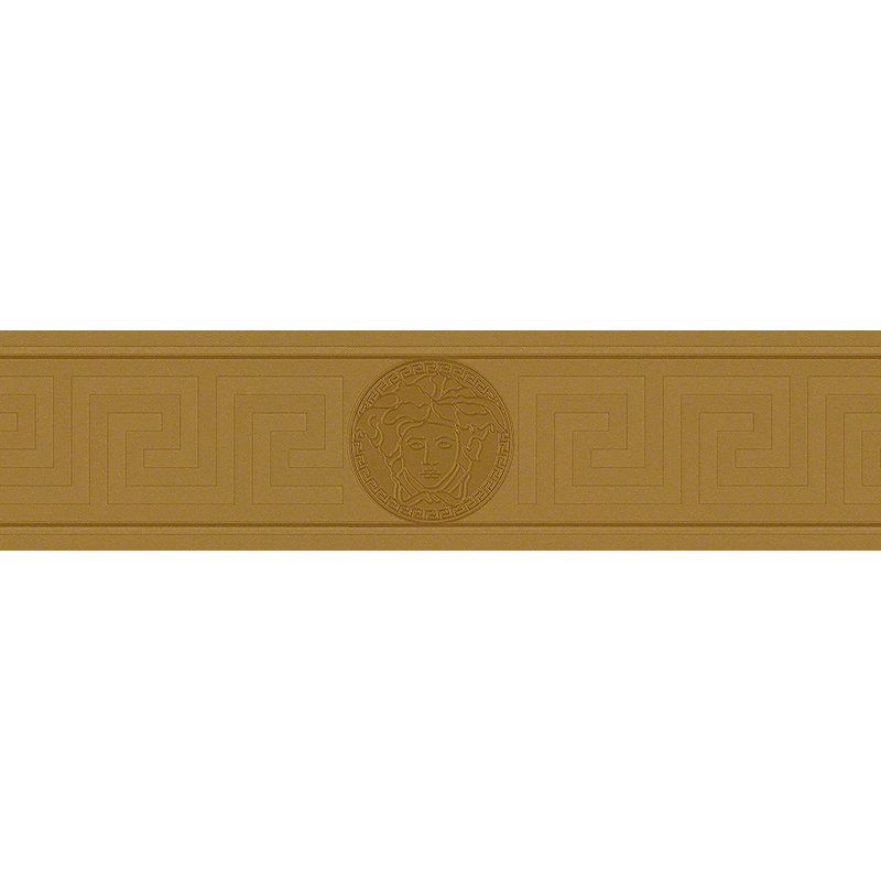 Versace Black Ice Magesty Unpasted Vinyl Wallpaper Border, Gold