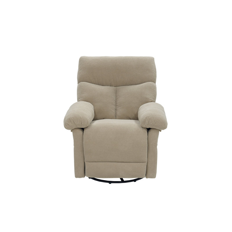 Fauteuil inclinable et pivotant Modern, Tissu chameau