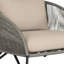 Chaise de patio avec coussins Aaron
