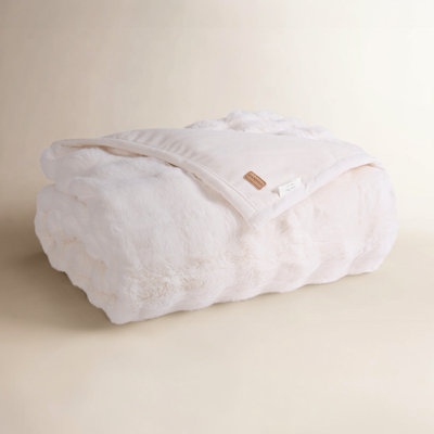Faux Fur Weighted Throw Blanket