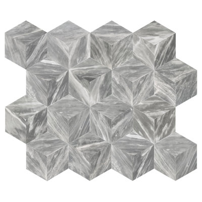 Hexagon Carrara Marble,1 box 12 pcs