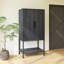 Armoire sophistiquée en placage de chêne avec plusieurs fonctions de rangement