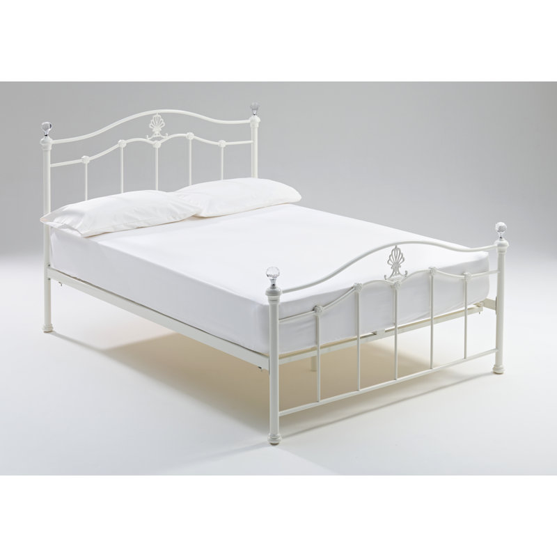 Metal Bed, White Matt, Kingsize (5')