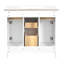 Ensemble de meuble-lavabo 36 po avec lavabo en céramique, meuble-lavabo simple autoportant moderne à 4 tiroirs et 2 armoires, meuble de rangement pour la salle de bain, ensemble de meuble-lavabo à cadre en bois massif-368496165