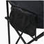 2 chaises de camping d'extérieur pliables / portatives, sac de transport, noir