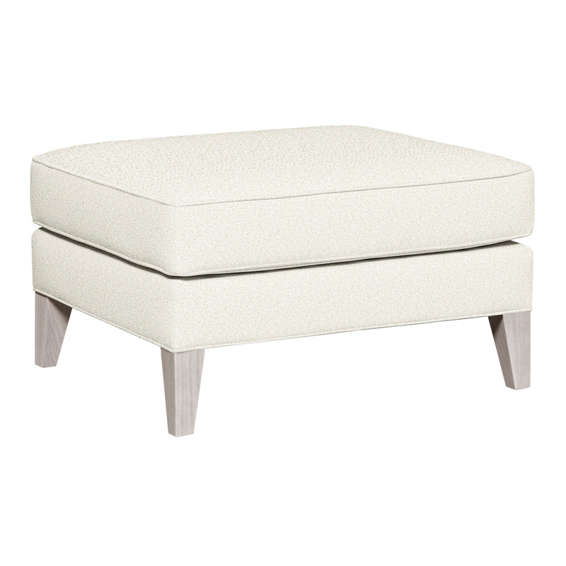 Burlingame Upholstered Ottoman, Kenworth Pearl, Dove Gray