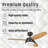 24'' Ceiling Fan with LED Lights