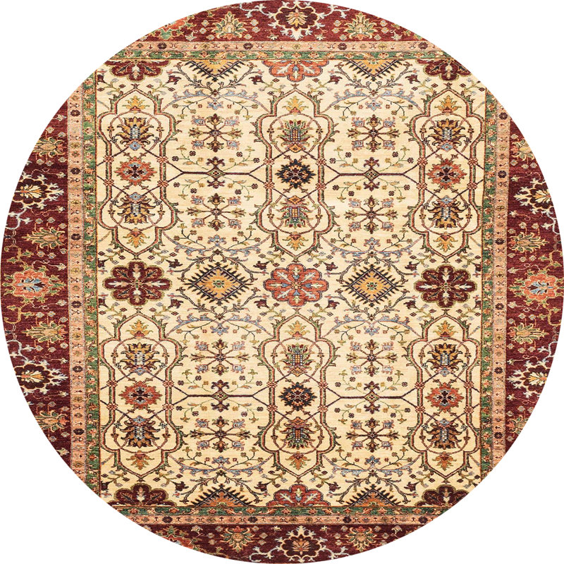 Tapis abstrait moderne 3086, Rond 3 pi