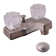 Centerset 2-handle Bathroom Faucet with Drain Assembly