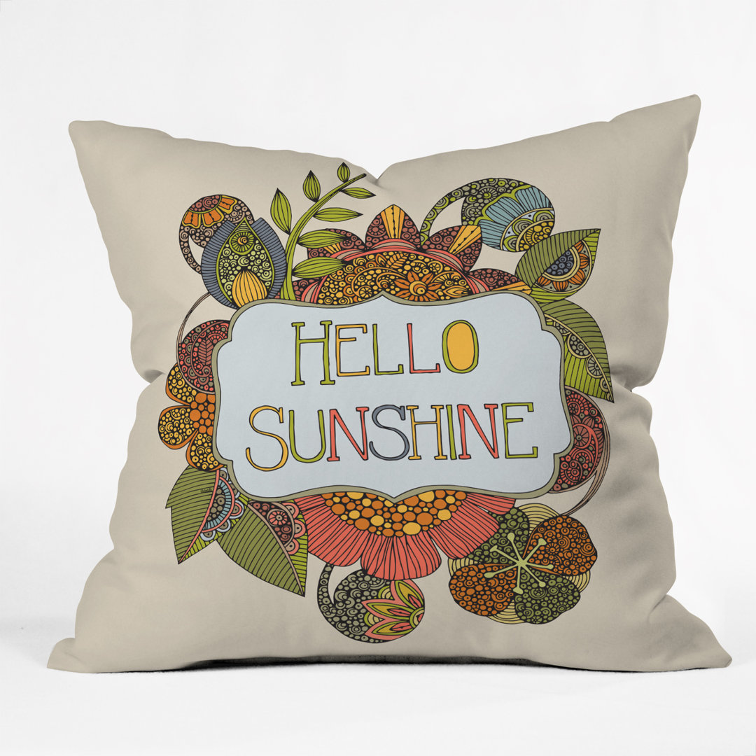Valentina Ramos Hello My Sunshine Throw Pillow Deny Designs 