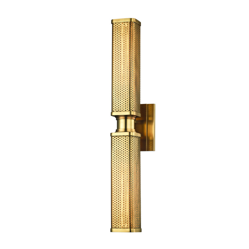 Gibbs Armed Sconce, Aged Brass