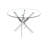 Star Collection Round Glass Top Metal Base Dining Table-65882736