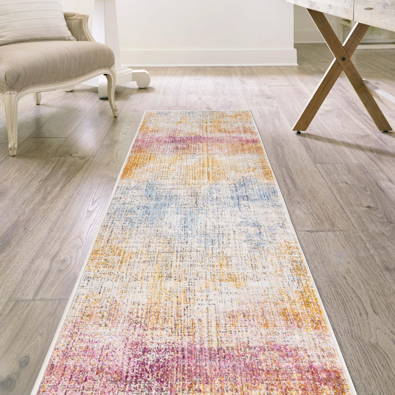 Laquin Abstract Indoor Rug, Runner 2' x 8'