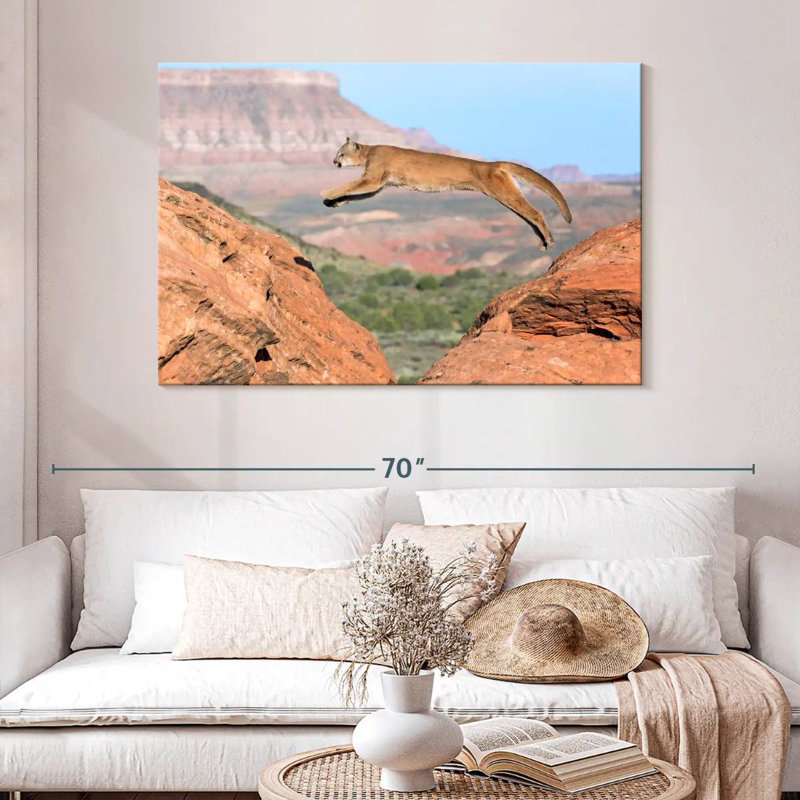 Brampt Mountain Lion, 32'' H x 48'' W