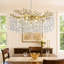 Abe 14-Light 39" Dimmable Tree Branch Crystal Chandelier Round Pendant Lights for Dining Room-294977300
