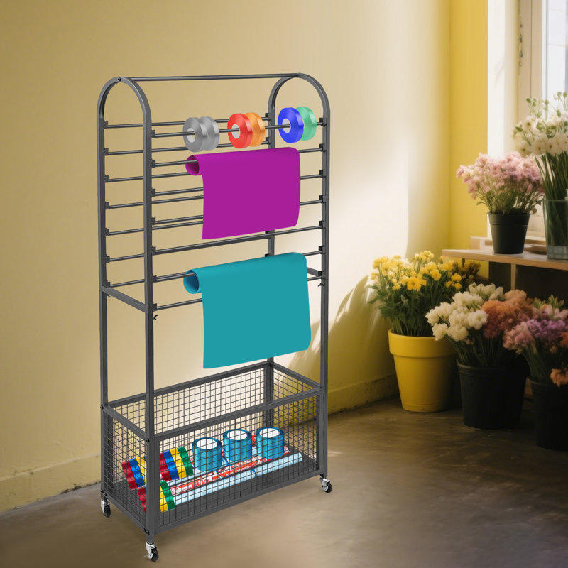 Support de rangement pour 8 feuilles, Noir mat