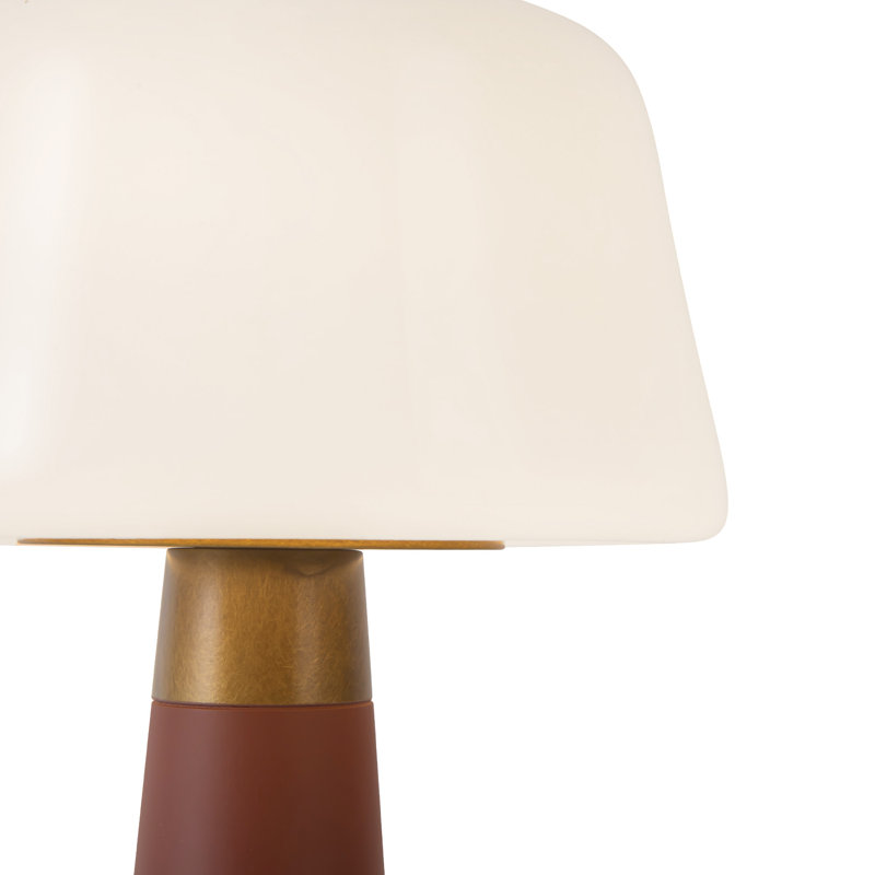 Clemence 11-in Red dimmable LED Table Lamp, Red