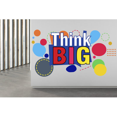 Think Big Wall Decal Office Wall Decal Sticker For Office, Office Wall Decal Idea Teamwork, Office Wall Decor 457RS