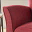 Fauteuil en tweed traditionnel pour le salon | Bras courbés et rétro | Tissu | Cabriole