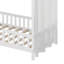 Lit sur pied avec auvent, lit maison avec rampes hautes, structure de lit plateforme en bois avec toit-136334248-118839468