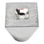 Crystal 1" Length Square Knob