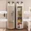 Beige Modern Manufactured wood rotating bookshelf