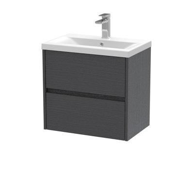 Havana 600mm Single Bathroom Vanity with Drop In Vitreous China Basin