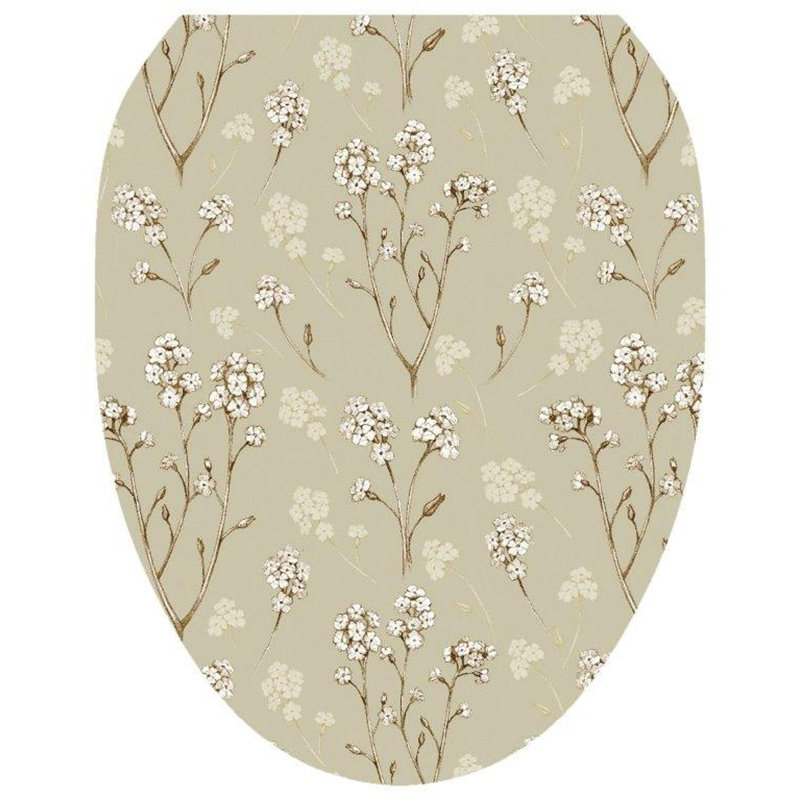 Adhésif décoratif pour siège de toilette Classic, Allongé