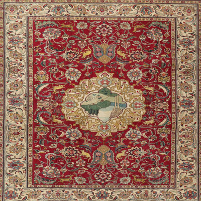 Tapis de style oriental rouge